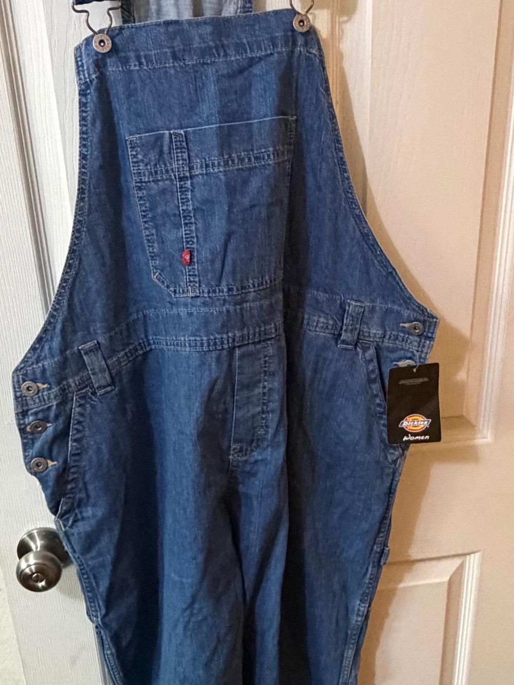 Dickies women’s Dark Blue Relaxed Denim Overalls